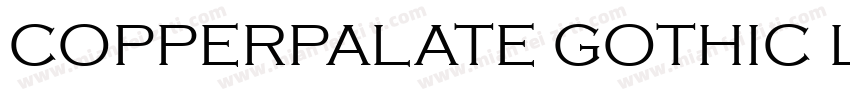 COPPERPALATE GOTHIC LIGHT字体转换